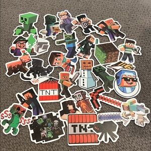 Minecraft Themed Sticker Set for Kids